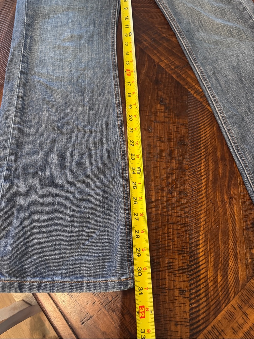 Banana Republic Women’s Size 8 Medium Wash 100% Cotton Straight Leg Jeans 32x31 - Picture 5 of 11